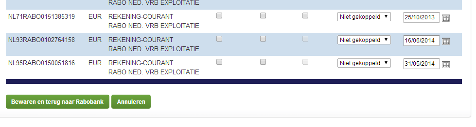 De Rabobank levert de informatie tot maximaal 5 dagen terug, maar probeert daarbij wel aan te sluiten op uw laatste moment waarop u gedownload hebt Bijvoorbeeld: Uw laatste handmatige download was 3