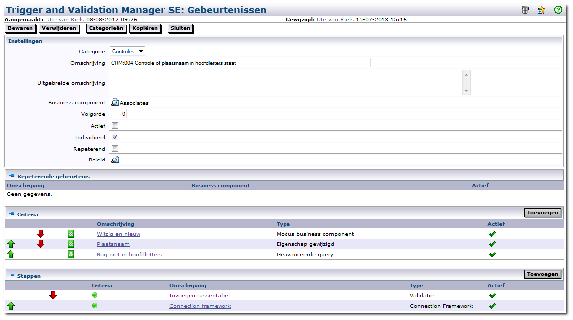 7.2.4 Stappen Melding kostenplaats: 7.