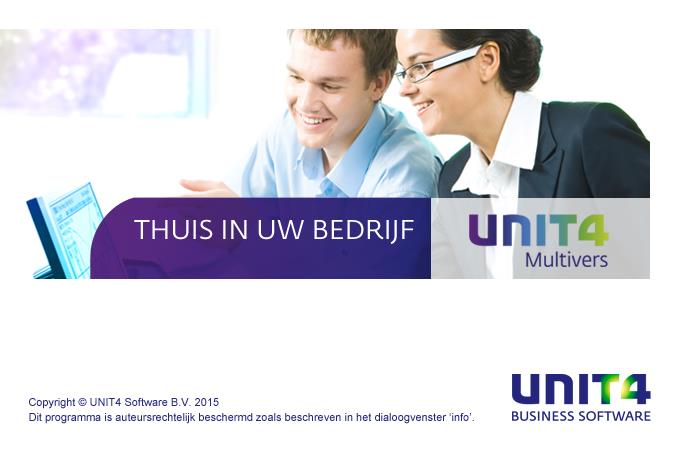 UNIT4 Software B.V. Telefoon 0184 444444 Postbus 102 Telefax 0184 444445 3360 AC Sliedrecht Supportlijn 088 2472472 Supportfax 0184 414819 e-mail Multivers.support@unit4.