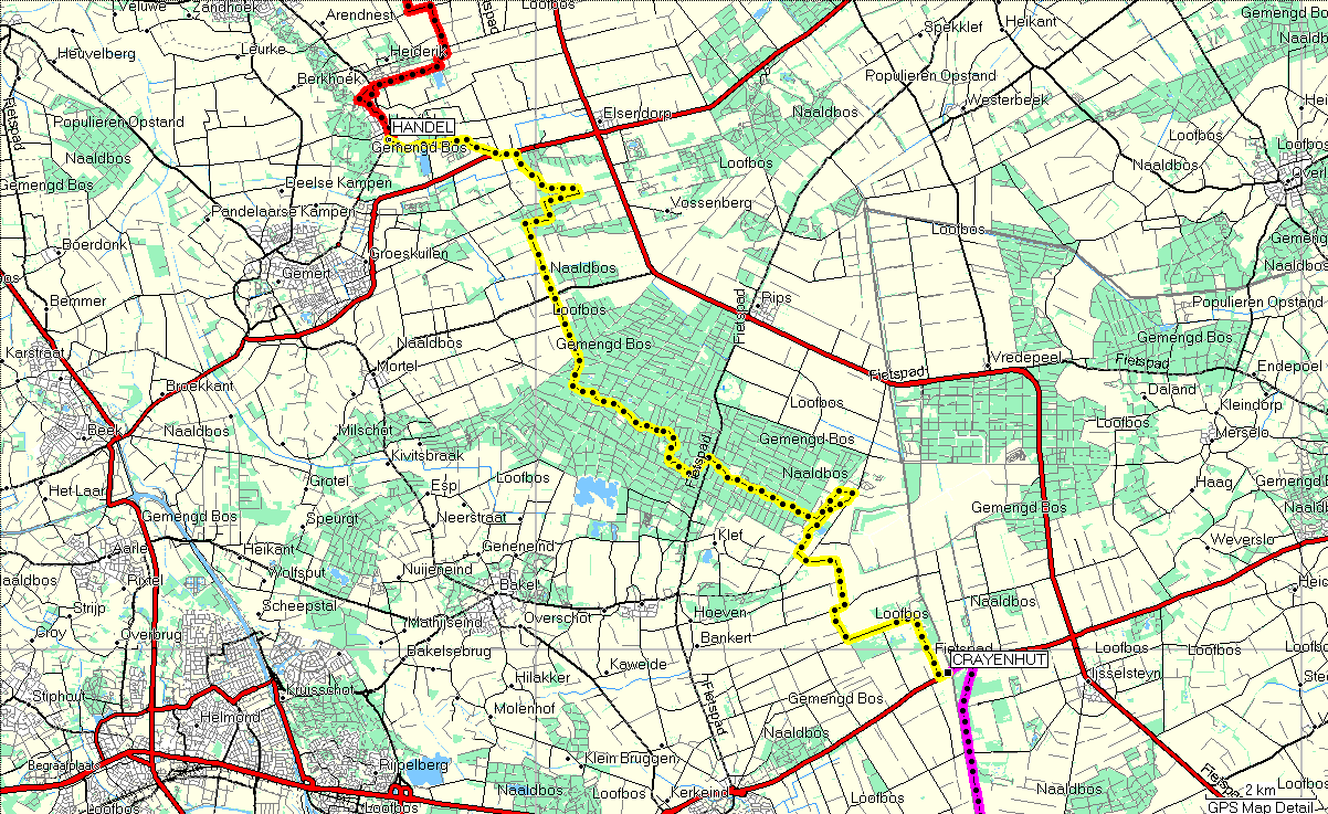 Zaterdag 6 oktober Uden - Handel 21 km