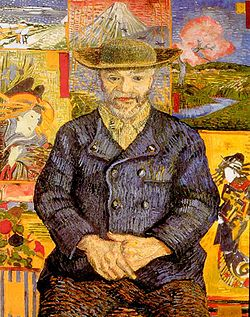 kunst. Vincent maakte drie portretten van Tanguy. Op het beroemdste portret was hij afgebeeld met de Japanse prenten op de achtergrond.