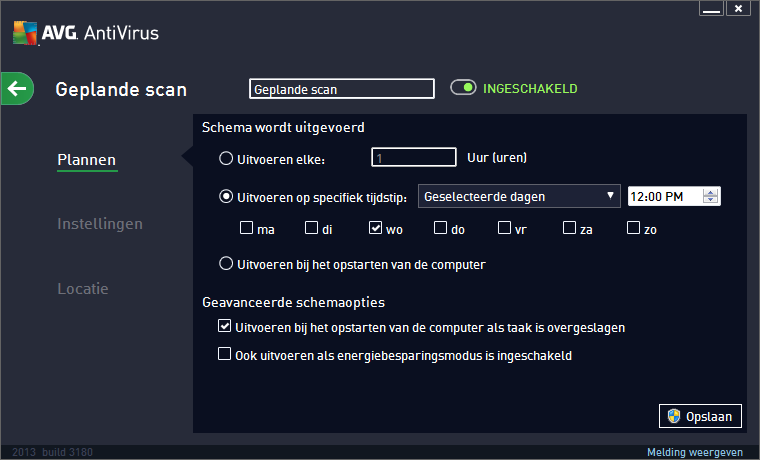 10.4.1. Plannen In het bovenste gedeelte van het tabblad Plannen vindt u het tekstveld waarin u de naam kunt opgeven van het scanschema dat momenteel wordt opgegeven.