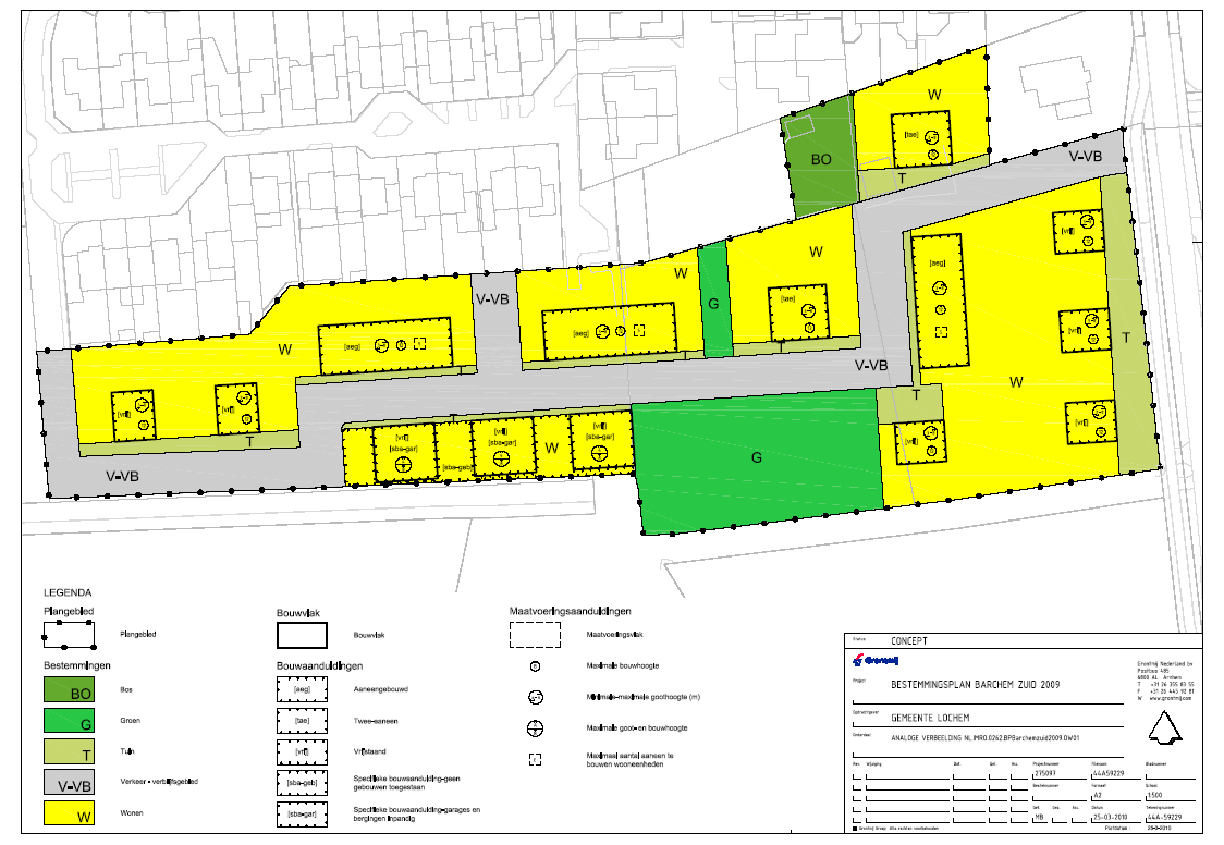 - 2 De verkaveling Het bestemmingsplan Het bestemmingsplan is een bindend plan voor zowel de gemeente als de burger en wijst de bestemming, oftewel de functie van de grond aan.