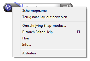 Klik op [Brother P-touch] en [P-touch Editor 5.0 Help]. Starten vanuit het dialoogvenster [Nieuw/Openen] Na het starten van P-touch Editor 5.