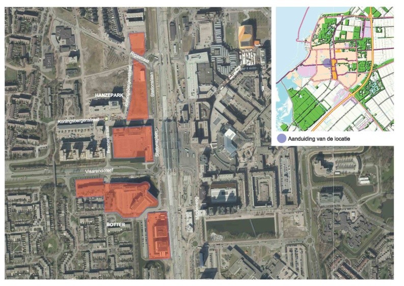 Stand van zaken Deze kantorenlocatie bestaat uit de deellocaties Hanzepark en de Botter.