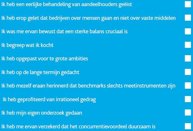 Checklist voor