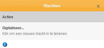 2 FUNCTIONALITEITEN 2.1 Klachten 2.1.1 Een klacht registreren Het systeem laat toe om klachten te registreren, al dan niet geassocieerd met een in Osiris geregistreerde bouwplaats.