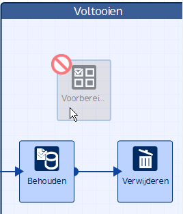 7 Werken met workflows De kleur van het activiteitspictogram geeft de workflowfase aan waar u de activiteit kunt toevoegen.