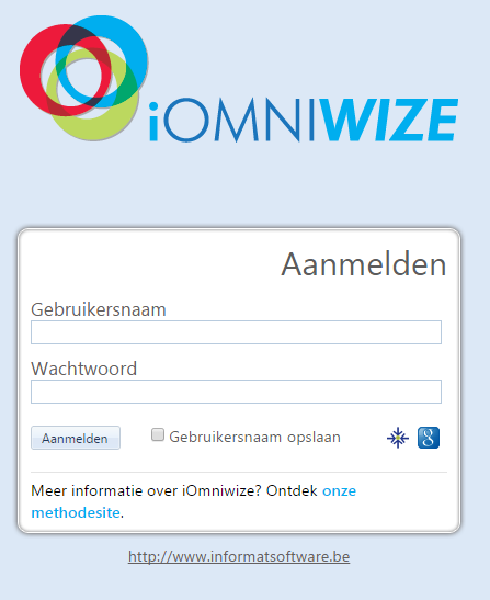 2 Opstarten als gebruiker 2.1 Inloggen Om in te loggen in iomniwize heeft u een internetbrowser nodig. We adviseren om Firefox of Google Chrome te gebruiken.