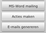 Genereren documenten Nadat u de documentsjablonen heeft geüpload, kunt u op basis van deze sjablonen documenten en e- mails genereren in WCM.