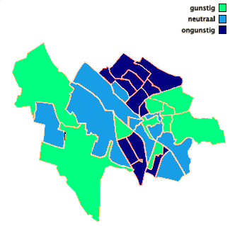 Hiernaast bestaat Utrecht uit buurten die verschillend scoren op leefbaarheid. In figuur 4.