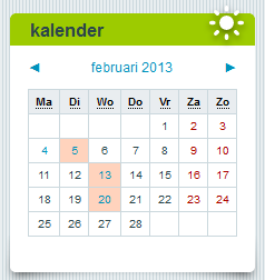 Leeractiviteiten op de kalender bekijken Op de kalender in Acadin kun je snel zien wanneer je een leeractiviteit moet in leveren. Kies in de blauwe menubalk de optie overzicht.