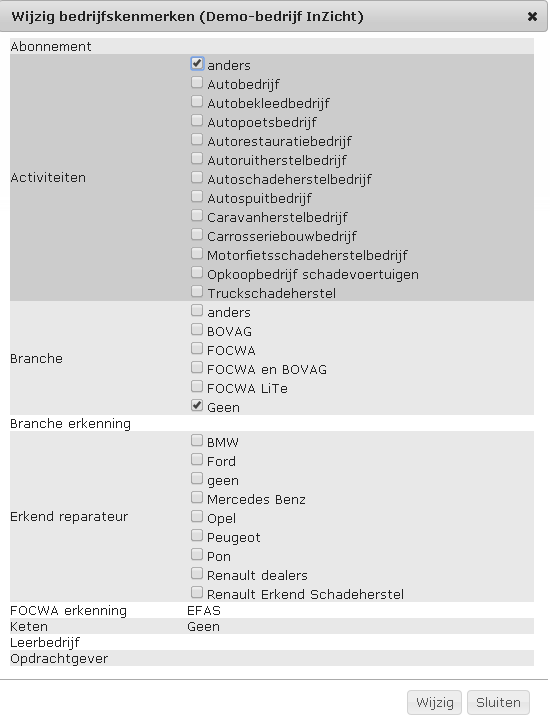 Let op: De wijzigingen worden door VOC gecontroleerd.