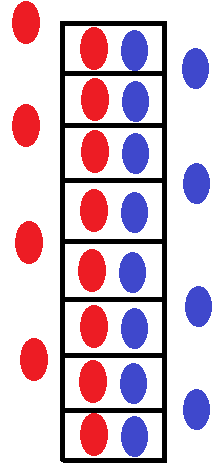 Fase 4: week 12 t/m 21 postoperatief Oefening: Ladder (Agility) Figuur 2: Rood= links blauw= rechts Uithoudingsvermogen en coördinatie verbeteren. Stevige (sport) schoenen, Ladder.