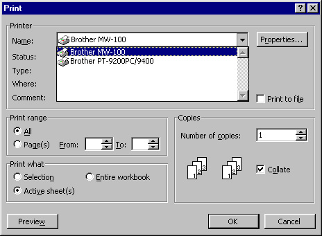 Afdrukken vanuit andere programma s Als u deze printer hebt geselecteerd voor het afdrukken, kunt u gegevens uit andere toepassingen, zoals tekstverwerkingsof spreadsheetprogramma s afdrukken.