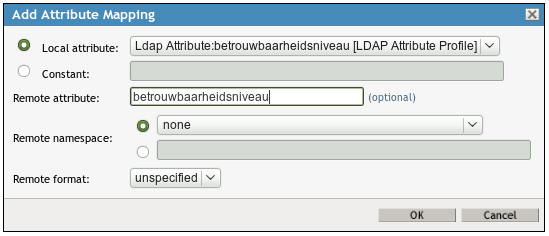 Klik op "New" en voeg de volgende mappings toe: Klik op "Finish" om dit deel van de