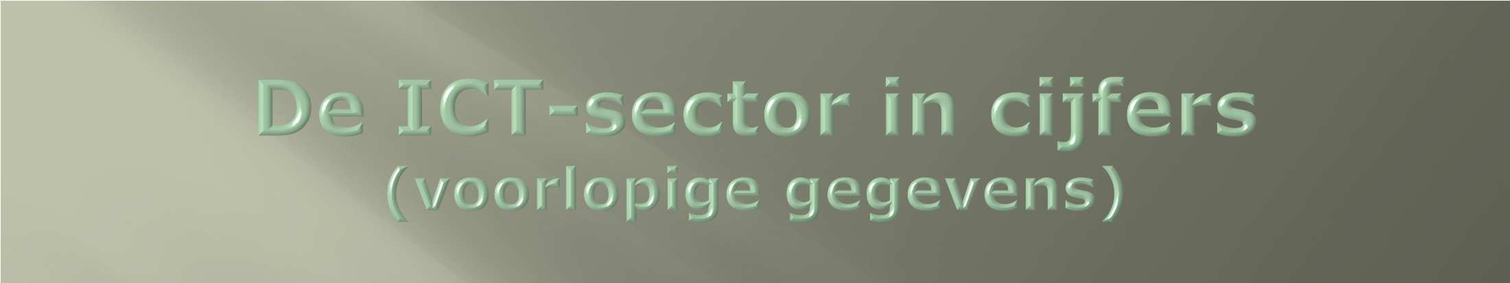 Aantal ondernemingen ±35.000 ondernemingen in 2012. Stijging van 13% tussen 2009 en 2012.