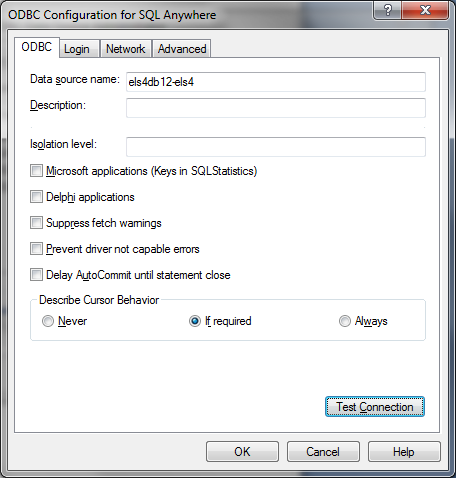 DOM ELS software ODBC-databankbron aanpassen (client-pc) 10. Selecteer in het veld DoBroadcast NO. 11.