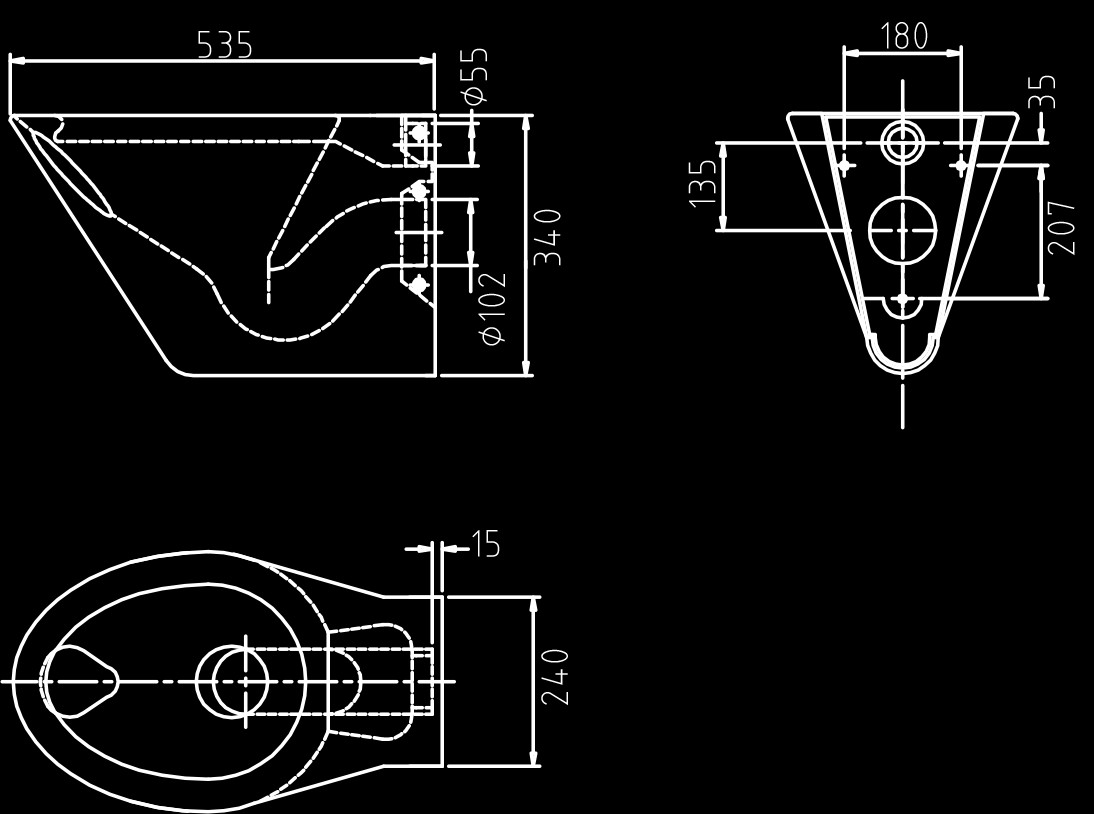 Toilet, Elcee 41 standaard uitvoering De E41 is een RVS wandtoilet, hangend model. Dit toilet is geschikt voor montage aan een inbouwreservoir met een Euronorm aansluiting.