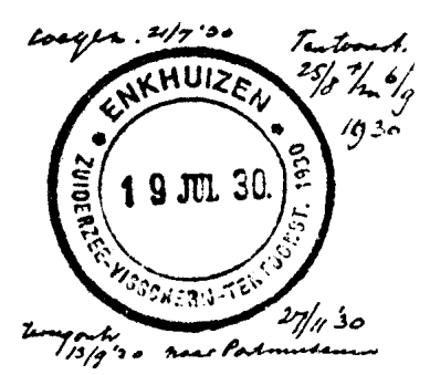 Voor aangetekende stukken zullen nummerstroken van de NAPO worden gebruikt. TBBS 0418 VDW 669f Gebruiksperiode van dinsdag 11 juni 1963 tot en met zaterdag 15 juni 1963.