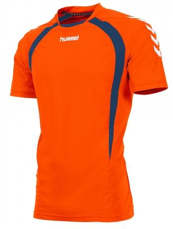 nr: 160105-3750 Kleur: Fel oranje met denim accent Basisprijzen: Junior (t/m 164) 16,99 Senior (S en groter) 17,99 Maten: 116-128 - 140-152 - 164 - S - M - L -