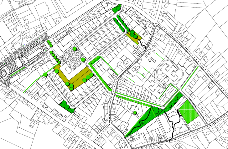 4.1. Openbaar groen 4. 1. openbaar groen categorie: wonen De zones voor openbaar groen zullen verwijzen naar het oorspronkelijke karakter van de locatie.