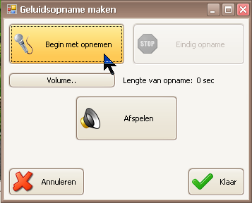 Neem indien nodig opnieuw op Losse bestanden importeren Wanneer je de bestanden van te voren hebt verzameld en op je pc of memorystick bij elkaar