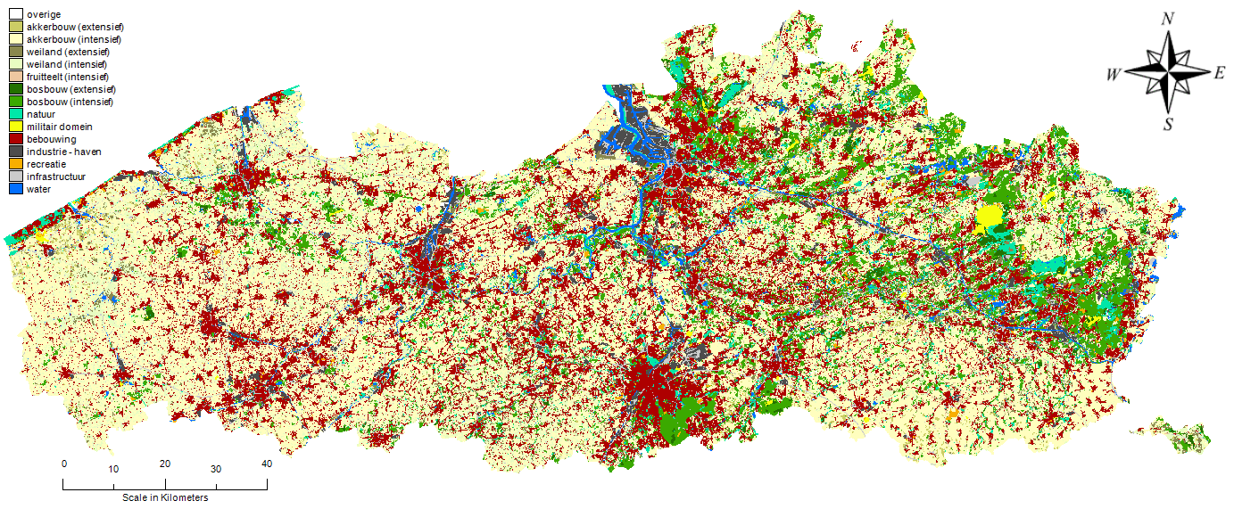 Landgebruikskaart VITO - CLC Initieel landgebruik E.