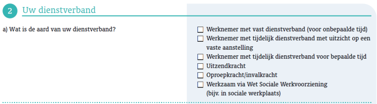 omvang, representativiteit en betrouwbaarheid van de NEA zijn elders beschreven. 2 2.2 Afbakening en definities 2.2.1 Type dienstverband In de te onderzoeken hypotheses wordt onderscheid gemaakt naar het type dienstverband.