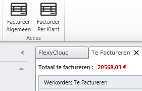 Factureer algemeen: Factureer per klant: Van elk document dat je selecteert, zal een aparte factuur worden gemaakt.