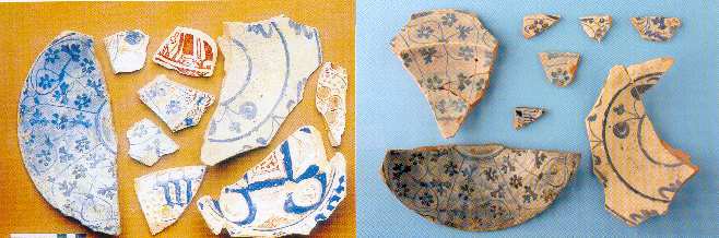 Figuur 32: Walraversijde - Ceramieken fluitjes in rood aardewerk, in de vorm van een mensenhoofd.