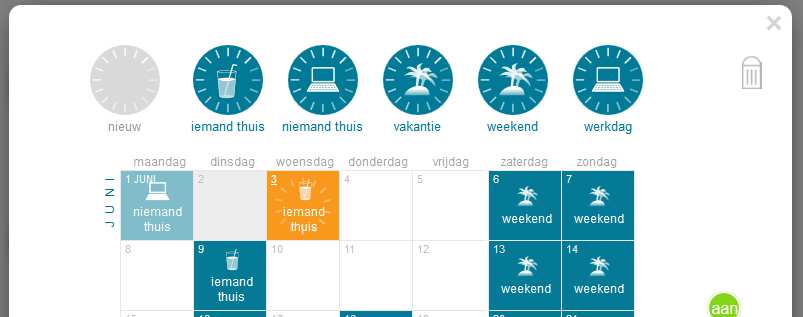 AGENDA Jaar agenda in plaats van Week agenda