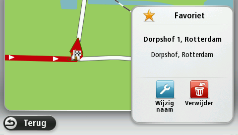 GPS-status Tik op deze knop om de huidige status weer te geven van de GPS-ontvangst op je navigatiesysteem.