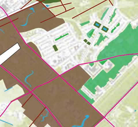 Figuur 7 Uitsnede Kaart Groenstructuurplan Zeist voor het plangebied en omgeving (bron: Groenstructuurplan) Relatie met het plangebied Het Groenstructuurplan vermeldt ten aanzien van de wijk Hoge