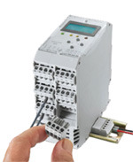 Compur Statox 502 centrale Controle module Montage : DIN-rail (35mm) Uitlezing : LCD display 2 lijnen 16 segmenten Menubediening : 4-toetsen op het front Afmeting : 45 x 99 x 114,5 mm Gebruik temp.