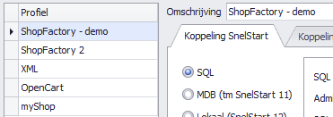 2. Instellingen S-Connect Als u S-Connect voor het eerst opstart, opent het programma direct in de tab Instellingen. Opent u S-Connect een volgende keer, dan kunt u deze tab bovenin zelf activeren.