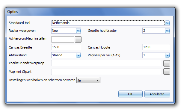 C-Tools Plus aanpassen aan uw wensen De C-Tools Plus software kan worden aangepast via Opties weergeven Klik in de menubalk op Extra en vervolgens op Opties weergeven.