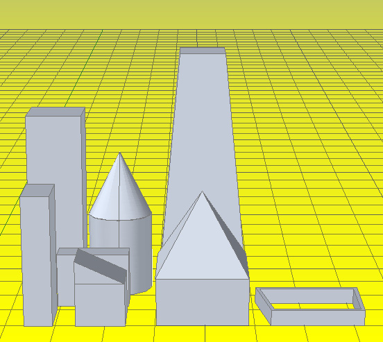 Je kan je model zowel in evenwijdige (Parallel) als in conische (Perspective) projectie bekijken.