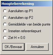 Wanneer alle gegevens berekend en ingevoerd zijn, bewaart u deze en kan u beginnen met het inmeten van de detailpunten. Stationering over n punten Selecteer eerst de referentiepunten (max.