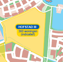 10. Hofstad III De locatie Hofstad III ligt middenin de wijk Hofstand in het zuidoostelijke deel van Houten vlakbij station Houten Castellum. Op deze locatie zijn 360 woningen mogelijk.