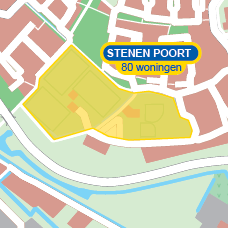 6. Stenen Poort De Stenen Poort-locatie, die ligt aan de rondweg in het westelijke deel van Houten, zou kunnen voorzien in 80 woningen.