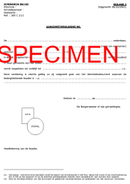 Bijlage 35 Bijzonder verblijfsdocument Bijlage 15 Attest Let op!