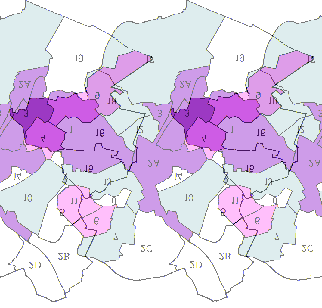 SPREIDING VAN DE TOEGEKENDE LENINGEN VOOR HUURWAARBORG IN 2009 PER GEMEENTE (in percentages) dan 6 % van 6 tot dan 11 % van 11 tot dan 16 % 16 % en meer 1 = Anderlecht 9 = Oudergem 2A = Brussel 10 =