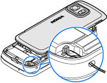 Het apparaat SIM-kaart verwijderen 1. Verwijder de Een polsband bevestigen Tip: Bevestig de stylus aan het apparaat als een polsband.