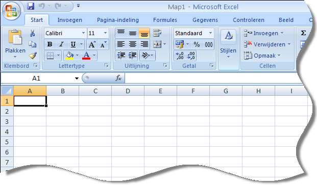 NAVIGATIE Om vlot te werken met Microsoft Office Excel 2007 is het van groot belang om vlot en snel de juiste cellen, kolommen en rijen te kunnen selecteren.