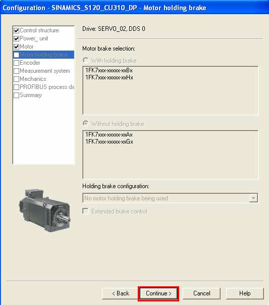 Deze ingang kan van de CU310 zijn, van de extra I/O kaart (TB30) of direct op 1