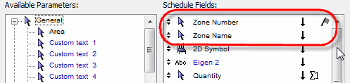 Let op! Het maakt niet of elementen op het moment van het aanmaken of genereren van een Schedule zichtbaar zijn in het project: het filter wordt bepaald in het tabblad Criteria.