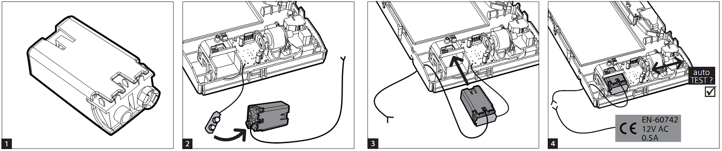 l. Voeding 12V AC transformator Vanuit de electriciteitskast dient een 12V kabel te worden getrokken tot bij de volgende roosters: SDC-hp 75 Open keuken voeding voor