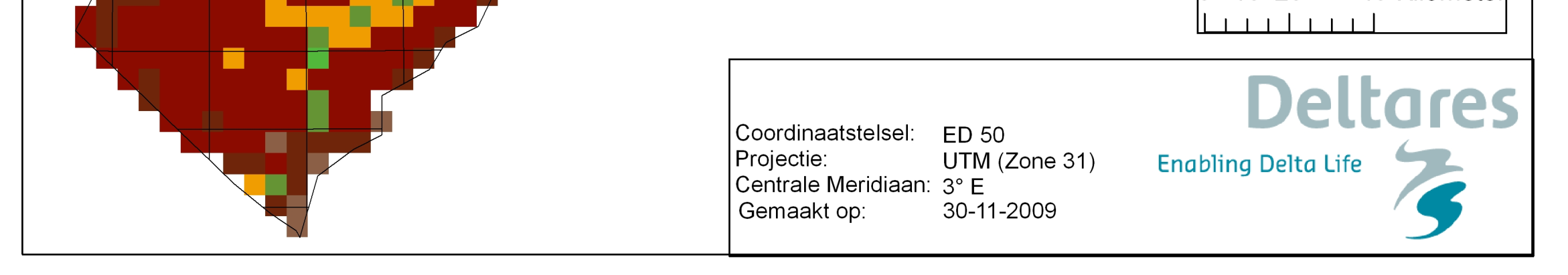 1. de dikte van de Holocene sedimenten (Figuur 13) 2. de aanwezigheid van formatiegrenzen van Pleistocene formaties binnen gridcellen (Figuur 14) 3.