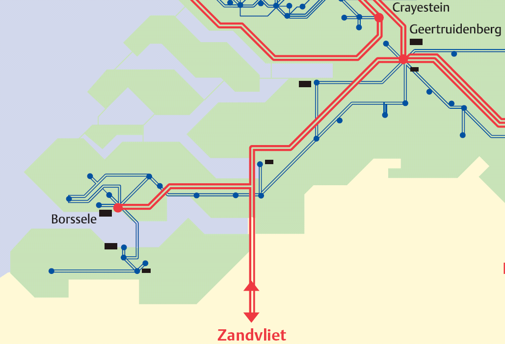 Netinvesteringen Zeeland/West-Brabant Zuidwest380kV (Q4 2014) Transportruimte: N-2 ruimte: 750 MW N-1